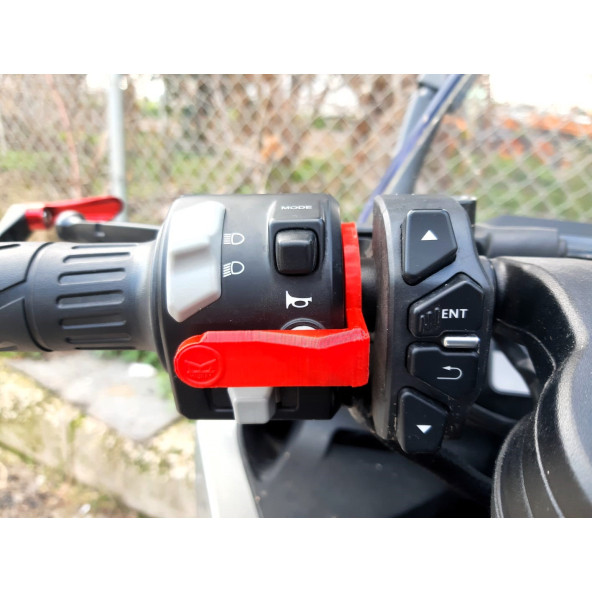 Brk robotics CFMOTO 250SR - 250NK Uyumlu Korna Basma Aparatı Renk:Gri - 11