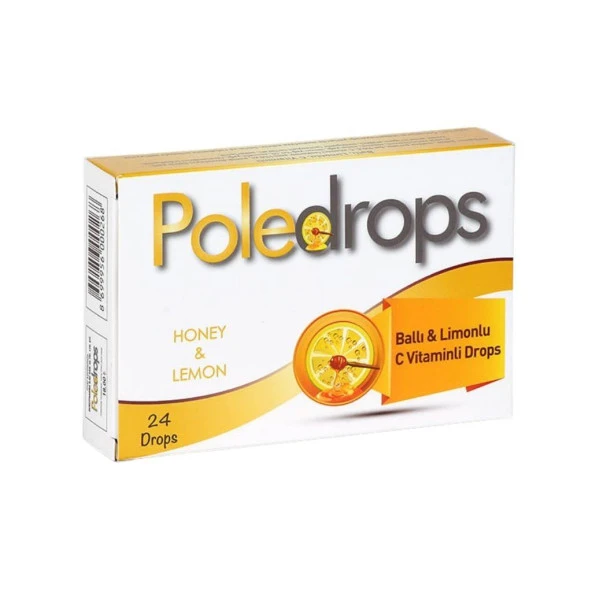 Poledrops Pastil Ballı & Limonlu C Vitaminli 24 Lü