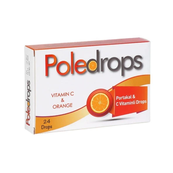 Poledrops Pastil Portakal & C Vitaminli 24 Lü