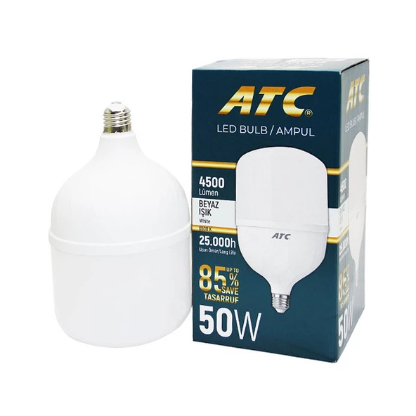ATC Led Bulb Ampul 50 W Beyaz Işık 2 li - 3