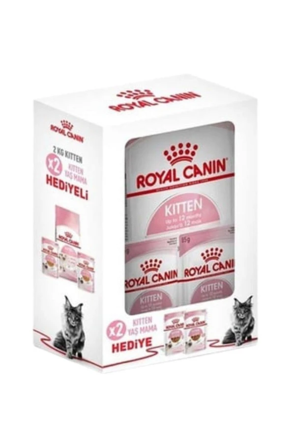 Royal Canin® Kitten Yavru Kedi Maması 2 Kg + 2 Adet Yaş Mama Hediyeli