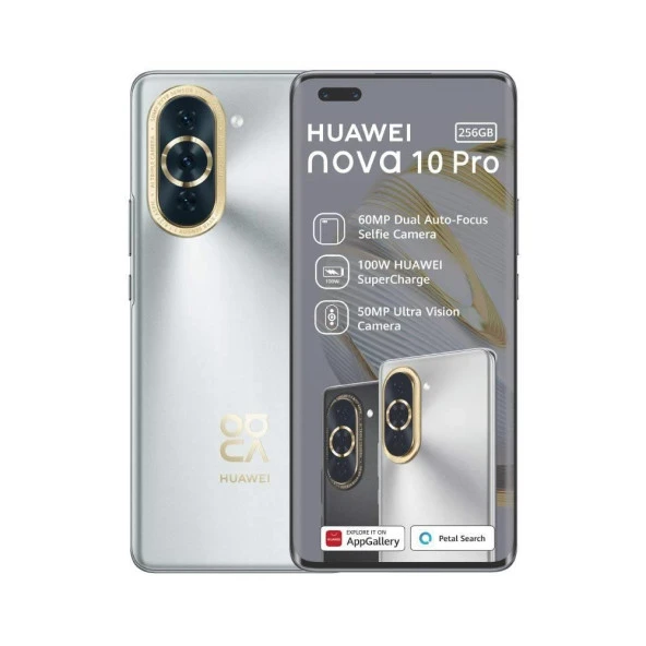 Huawei NOVA 10 Pro 256 GB Gümüş Cep Telefonu .Dual Sim ( Teşhir-Outlet )