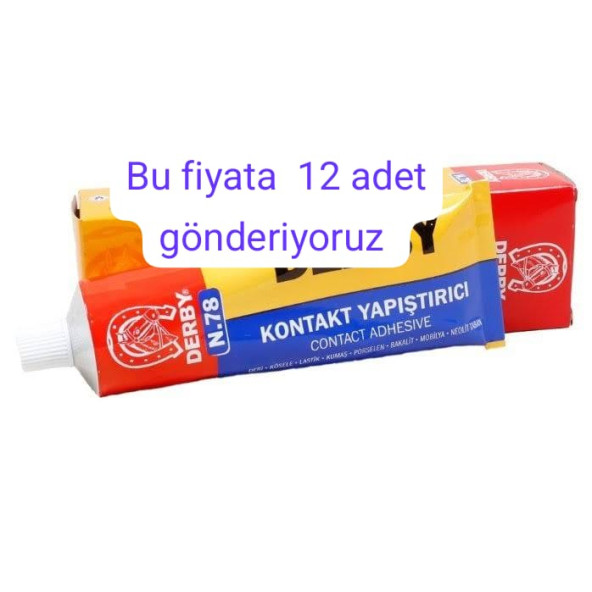 12 ADET Derby , 125 Gr,YAPIŞTIRICI NO: 78