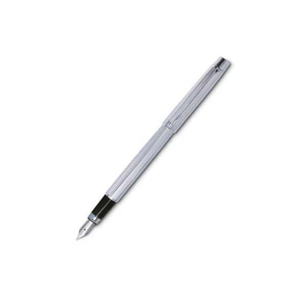 Scrikss 722w Balıksırtı Dolmakalem Krom Lüx