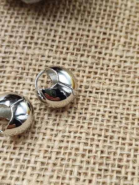 Tombul Model Kadın Küpe Beyaz Renk - 8