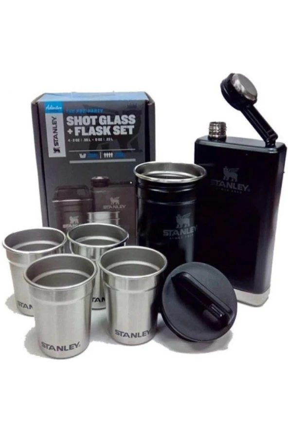 Stanley Adv Gıft Box Shot GL ST M.BLK Flask EU