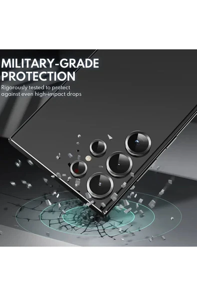 Galaxy S24 ile uyumlu Kamera Lens Koruma Görüş Açısını Bozmaz Yüksek çözünürlük Premium Advice Safir - Resim 2