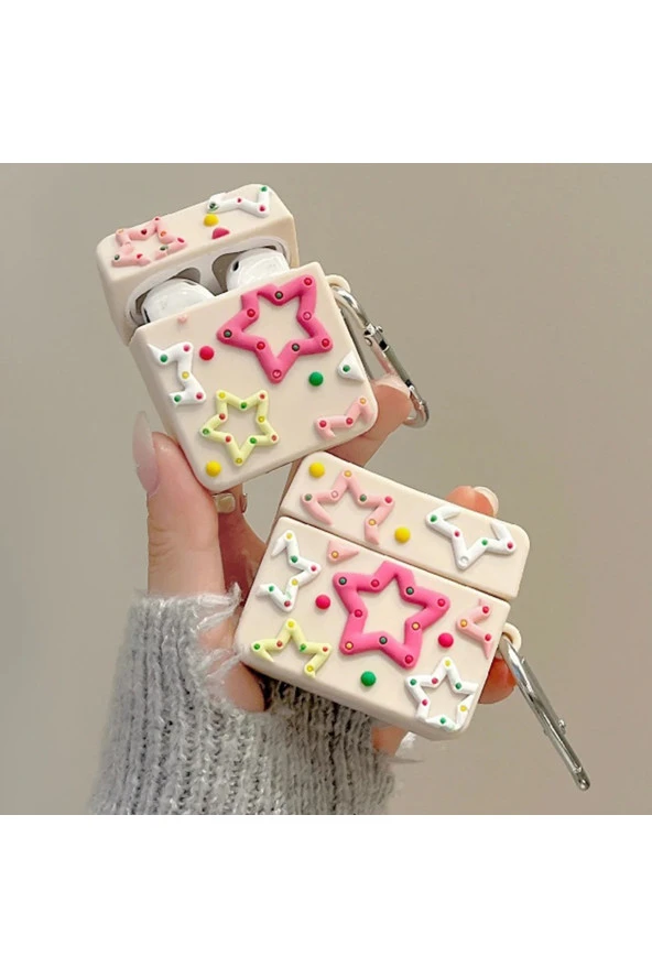 AirPods 2.Nesil ile Uyumlu Kulaklık Kılıfı Yumuşak Soft Dokunuş Karakter Görünümlü Cartoon Kılıf ürün görseli