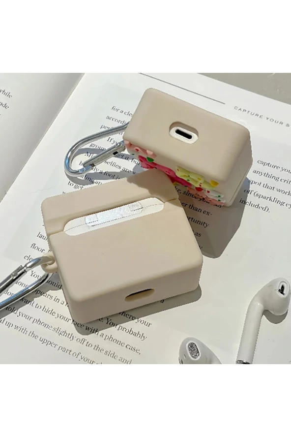 AirPods 2.Nesil ile Uyumlu Kulaklık Kılıfı Yumuşak Soft Dokunuş Karakter Görünümlü Cartoon Kılıf - Resim 3