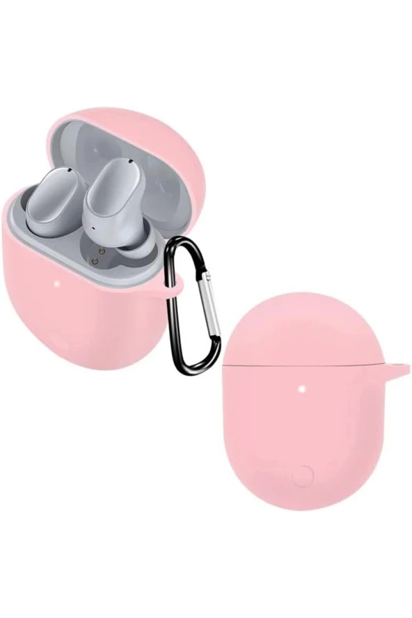 Xiaomi Redmi Buds 3 Pro ile uyumlu Kulaklık Kılıf Silikon Koruma Toz ve Kirden Koruma Pembe ürün görseli