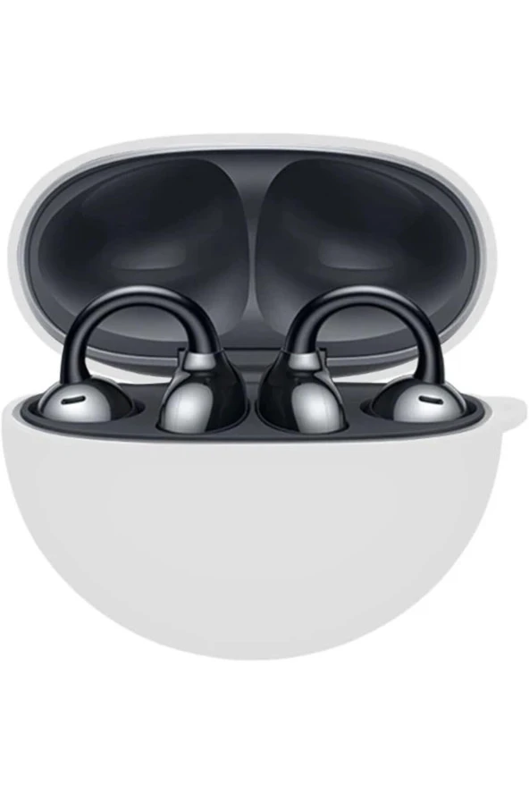 HUAWEI FreeClip ile uyumlu Kulaklık Kılıf Darbe Koruma Toz ve Kirden Koruyan Kılıf Haki - Resim 4