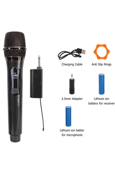 Profesyonel Kablosuz Wn03 Amfi Hoparlör Için Mikrofon Karaoke Mikrofonu Sahne Performansı Partiler - 4