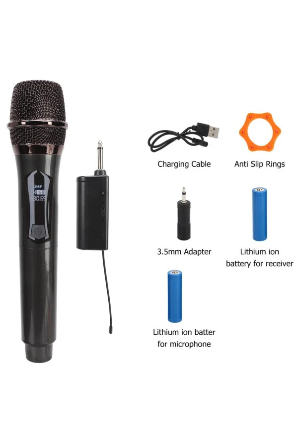 Profesyonel Kablosuz Wn03 Amfi Hoparlör Için Mikrofon Karaoke Mikrofonu Sahne Performansı Partiler - Resim 3