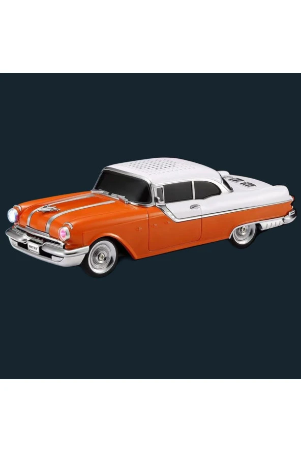 Kablosuz Hoparlör Bluetooth 1955 Pontiac Ride Araba Hoparlör ve FM Radyo USB SD AUX Girişli WS-598