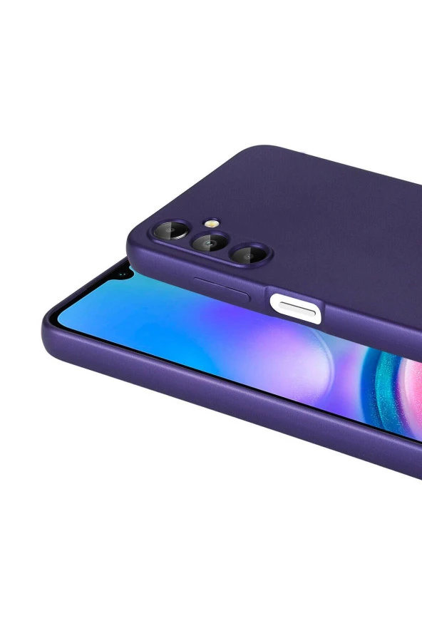 Galaxy A05S ile uyumlu Kılıf Z- Premier Silikon Soft Pürüzsüz Yüzey Kapak Lacivert - Resim 2