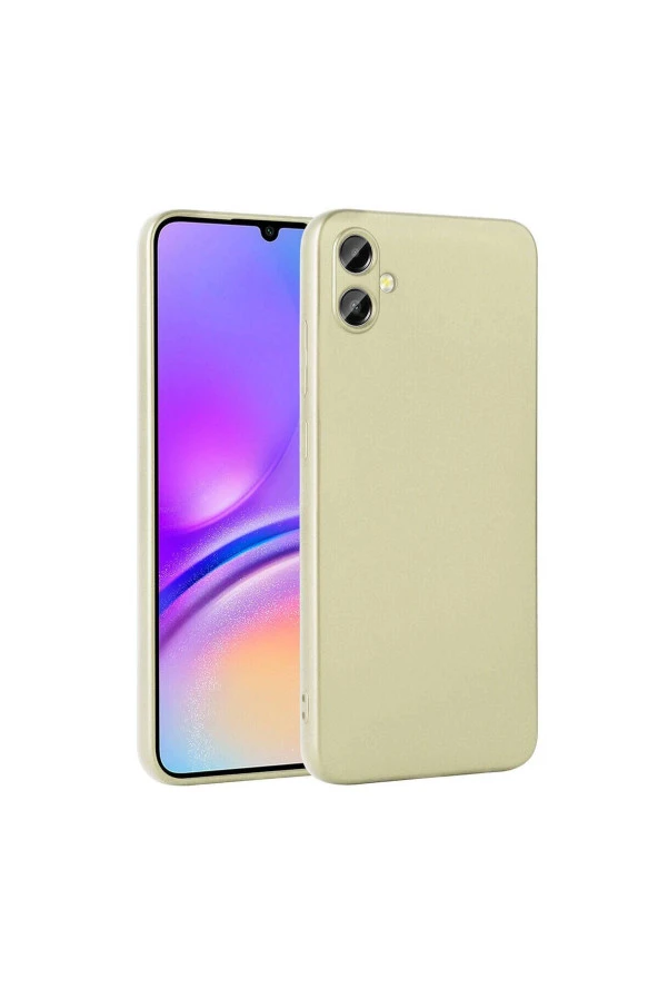 Galaxy A05 ile uyumlu Kılıf Z- Premier Silikon Soft Pürüzsüz Yüzey Kapak Gold ürün görseli