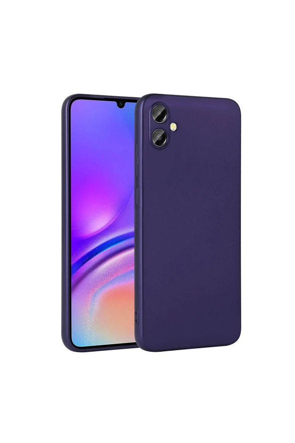 Galaxy A05 ile uyumlu Kılıf Z- Premier Silikon Soft Pürüzsüz Yüzey Kapak Lacivert ürün görseli