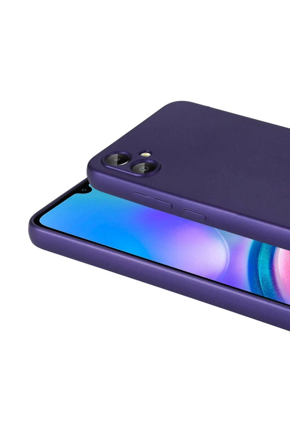 Galaxy A05 ile uyumlu Kılıf Z- Premier Silikon Soft Pürüzsüz Yüzey Kapak Lacivert - Resim 2