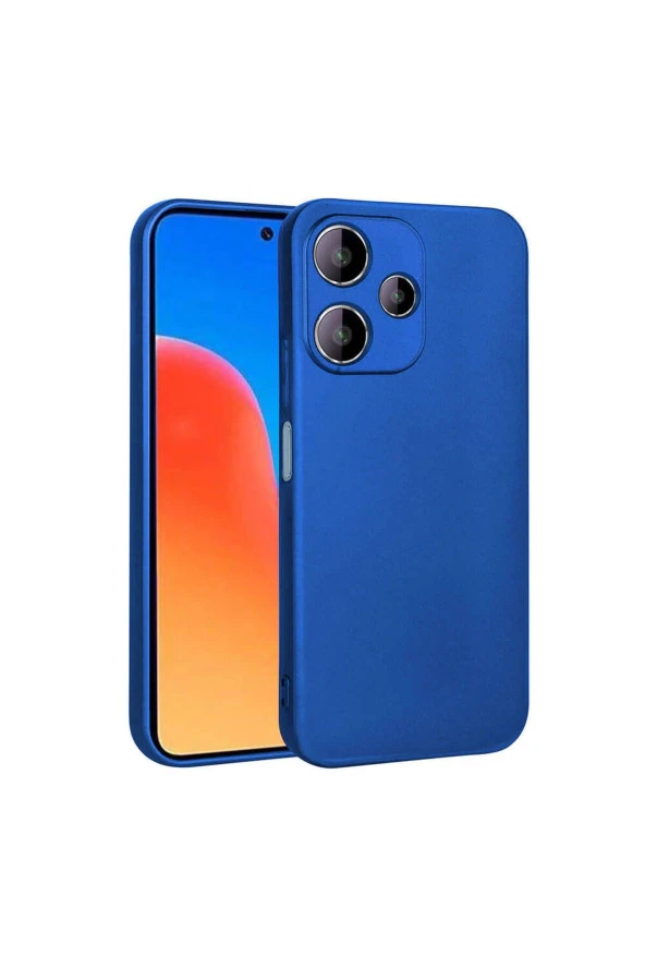 Xiaomi Redmi 12 5G ile uyumlu Kılıf Z- Premier Silikon Soft Pürüzsüz Yüzey Kapak Saks Mavisi ürün görseli