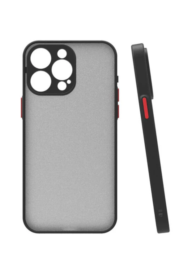 iPhone 15 Pro Max ile uyumlu Kılıf Hux Kapak Şık ve Dekoratif Model Yükseltilmiş Kenarlar