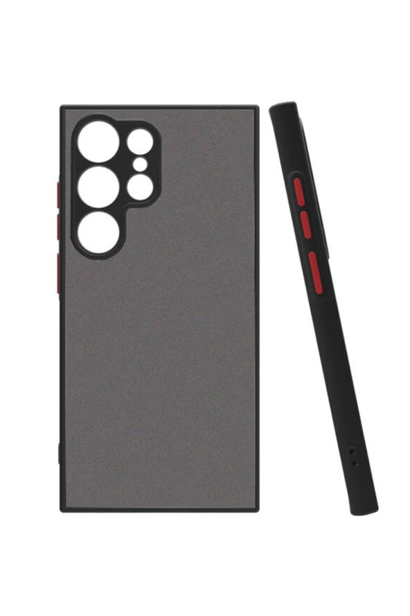 Galaxy S24 Ultra ile uyumlu Kılıf Hux Kapak Şık ve Dekoratif Model Yükseltilmiş Kenarlar