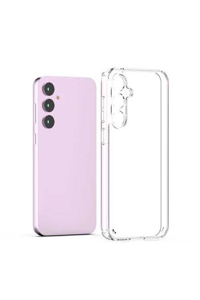 Galaxy S23 FE İle Uyumlu Kılıf Transparan Z-Coss Glass Elegance Tam Koruma Arka Kapak Şeffaf Renk ürün görseli