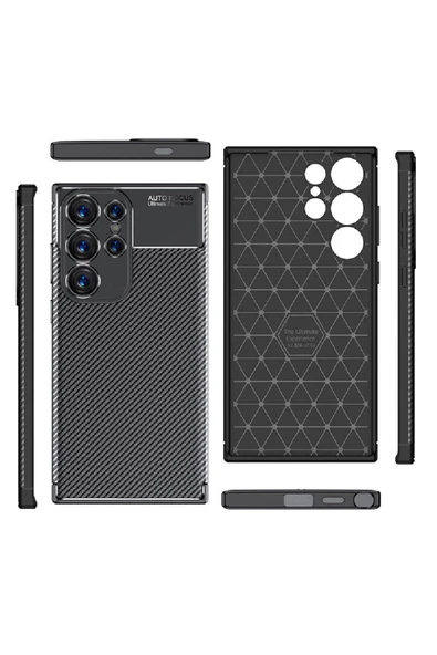 Galaxy S24 Ultra ile Uyumlu Silikon Kılıf Tpu Negro Silikon Ultra Slim Fit Kılıf - Resim 3