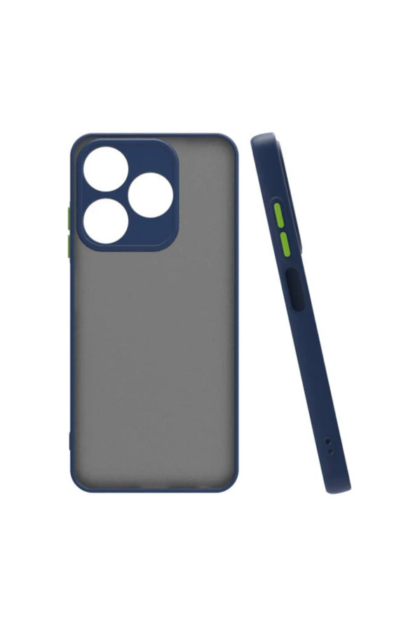 Tecno Spark 10 4G ile uyumlu Kılıf Hux Kapak Şık ve Dekoratif Model Yükseltilmiş Kenarlar