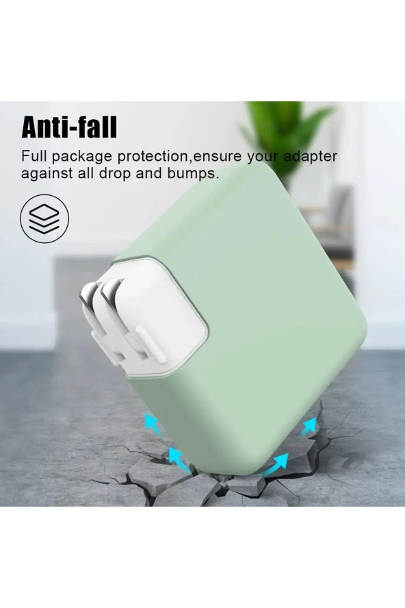 Apple ile uyumlu Güç Adaptörü Silikon Kılıf 85-W Mag-Safe 2 Silikon Kılıf Koruma Adaptör Kılıf - Resim 4