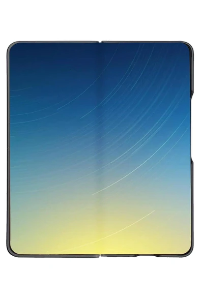 Sbprc Samsung Galaxy Z Fold 5 Uyumlu Kılıf Pu Deri Karbon Dizayn Hazel Kapak - Resim 2