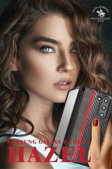 Sbprc Samsung Galaxy Z Fold 5 Uyumlu Kılıf Pu Deri Karbon Dizayn Hazel Kapak - Resim 3