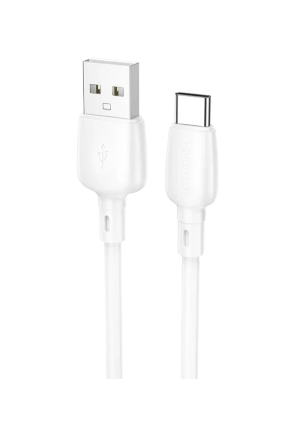 Şarj Kablo 100W USB to Type-C Hızlı Şarj ve Data Kablosu Uzunluk 1 Metre Beyaz USB-A to USB-C BX93