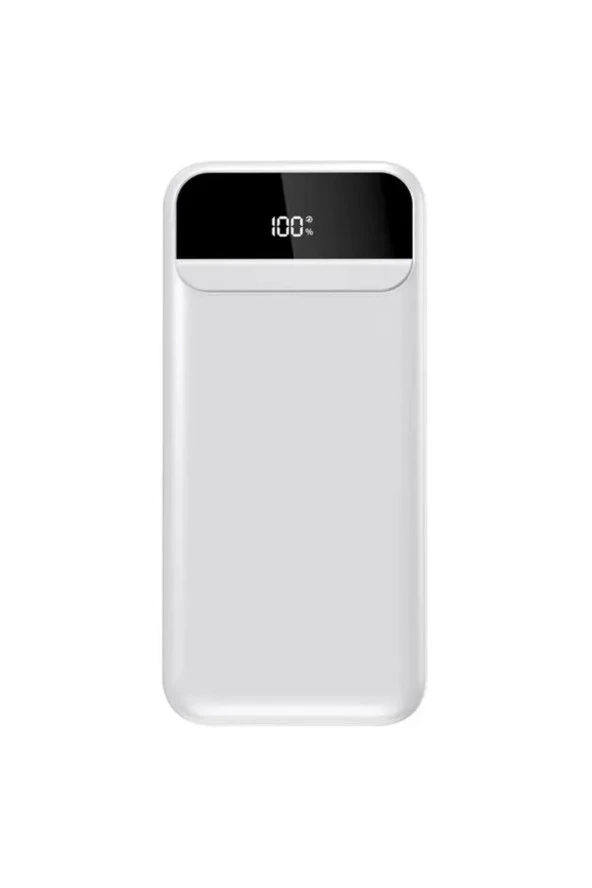 LCD Ekranlı Powerbank Portatif Şarj Cihazı 20000 mAh 2 USB Çıkışlı Taşınabilir Güç Bankası X04