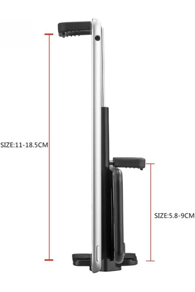 Tablet Tutucu 2in1 Telefon Tutucu Başlık Standart Vidalı Tüm Tripodlara Uyumlu Yatay Dikey Kullanım - Resim 2