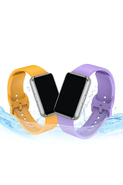 Galaxy Fit3 ile uyumlu Kayış Delikli Esnek Yapılı Tokalı Fit 3 ile uyumlu Wanderlust Spor Kordon - Resim 2