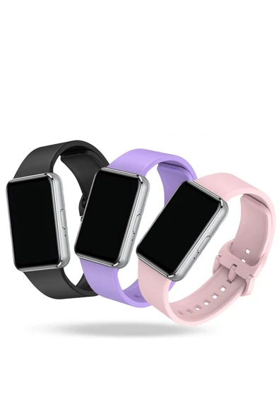 Galaxy Fit3 ile uyumlu Kayış Delikli Esnek Yapılı Tokalı Fit 3 ile uyumlu Wanderlust Spor Kordon - Resim 2