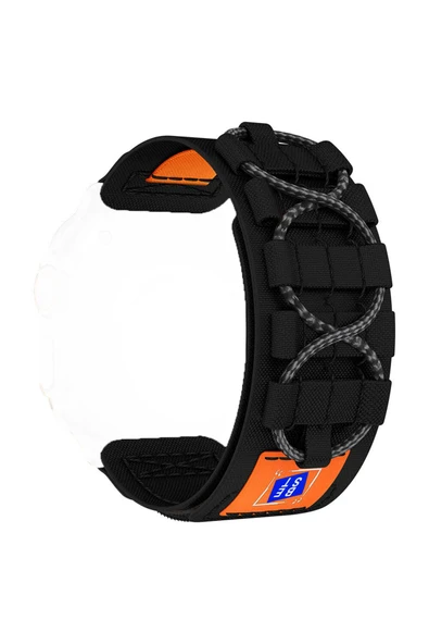 Apple Watch ile uyumlu Kayış 42/44/45/49mm DESIGNED Spor Çırt Çırt Uzunluk Ayarlanabilen Kordon - Resim 2