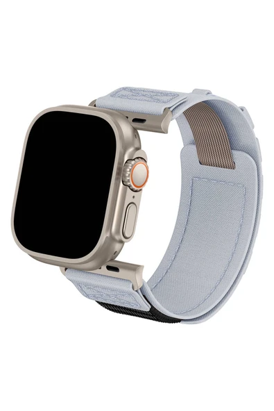 Apple Watch ile uyumlu Kayış 42/44/45/49mm DESIGNED Spor Çırt Çırt Uzunluk Ayarlanabilen Kordon - Resim 2