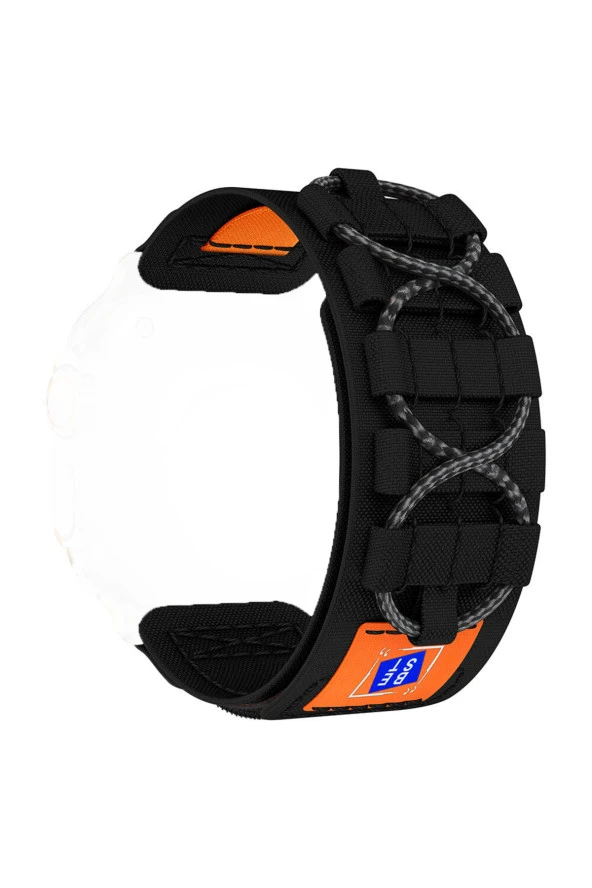 Apple Watch ile uyumlu Kayış 42/44/45/49mm DESIGNED Spor Çırt Çırt Uzunluk Ayarlanabilen Kordon - Resim 6