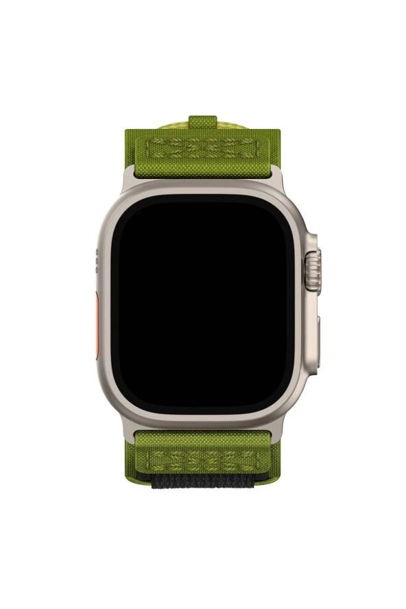 Apple Watch ile uyumlu Kayış 42/44/45/49mm DESIGNED Spor Çırt Çırt Uzunluk Ayarlanabilen Kordon - Resim 3