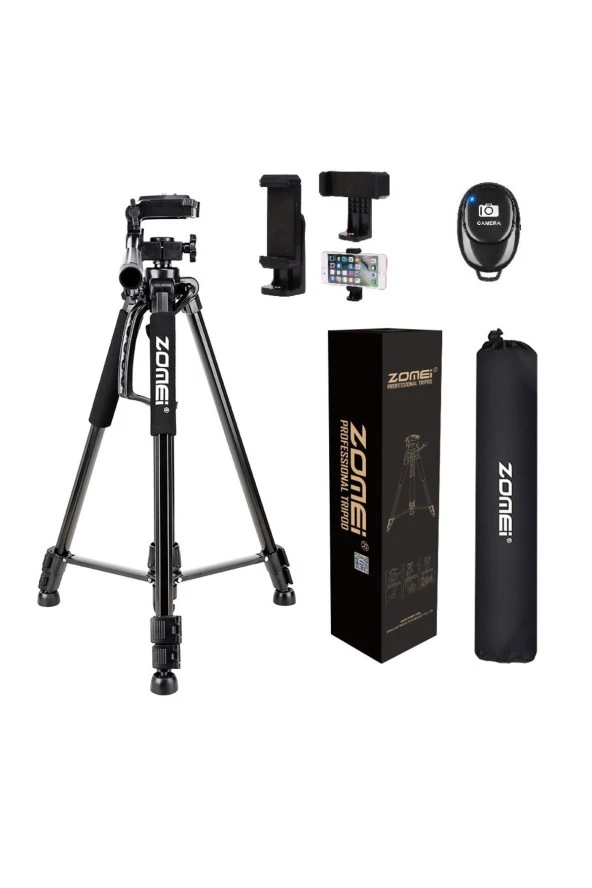 Profesyonel Bluetooth Uzaktan Kumandalı Taşınabilir Zomei Zm-1200 Tripod