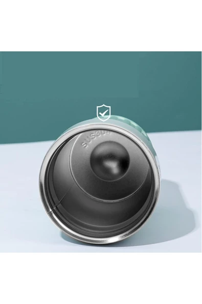 Paslanmaz Çelik Su Matarası Spor Matarası Kapaklı 400 ml Çocuk Şişesi Ev Ofis Okul Fitness Su Şisesi - 2