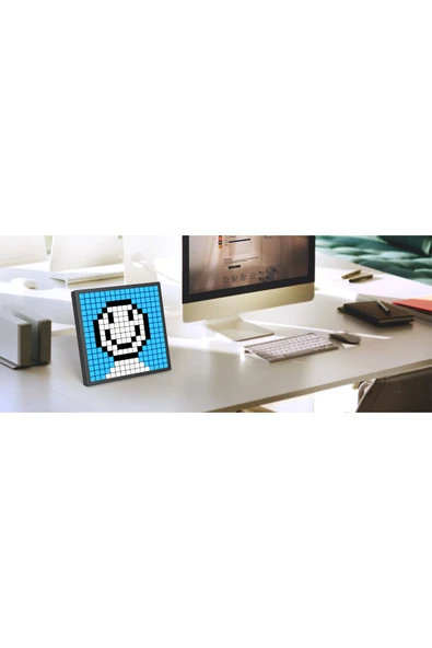 16x16 Pixel Art Animasyonlu RGB Dijital Resim Çerçevesi Genç Odası 20cm x 20cm - App Kontrollü - 2