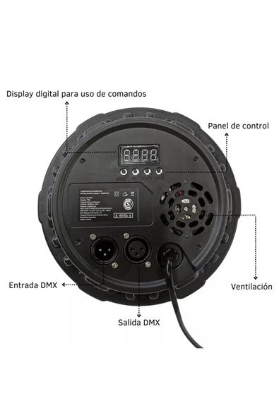 36 Led Rgb Audio Ritmik Proton Işık Dj Etkinlik Aydınlatması Parti Işık Aydınlatma WLP-36QP - 6