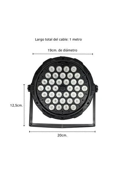 36 Led Rgb Audio Ritmik Proton Işık Dj Etkinlik Aydınlatması Parti Işık Aydınlatma WLP-36QP - 2