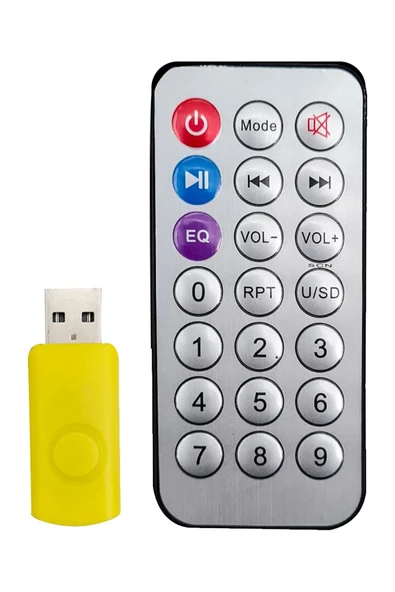 Uzaktan Kumandalı Disko Topu Bluetooth Bağlantılı ve USB Girişli Parti ve Özel Günler için KH1090 - 2