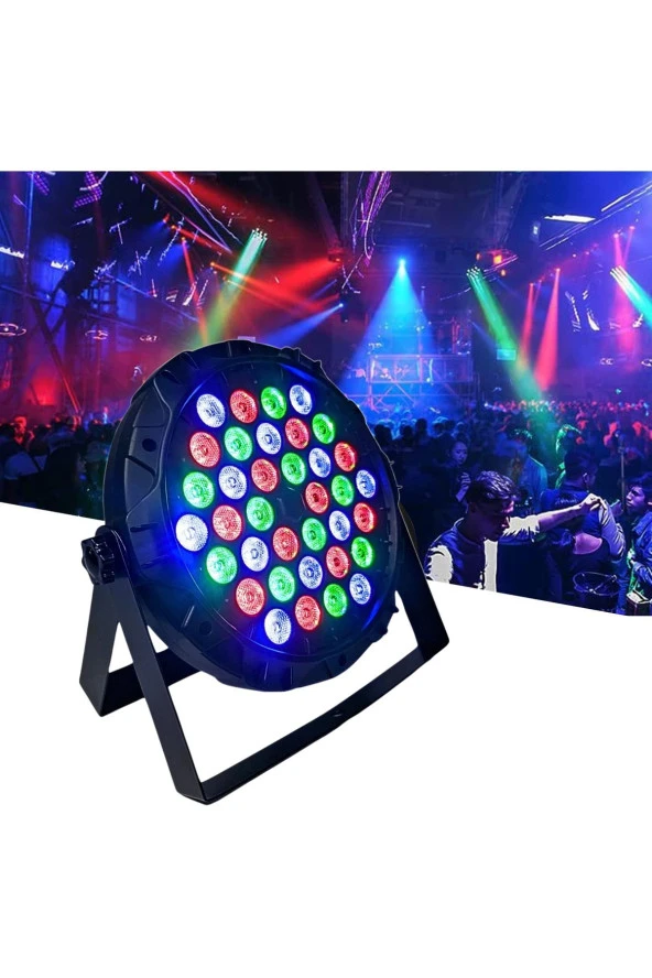 36 Led Rgb Audio Ritmik Proton Işık Dj Etkinlik Aydınlatması Parti Işık Aydınlatma WLP-36QP