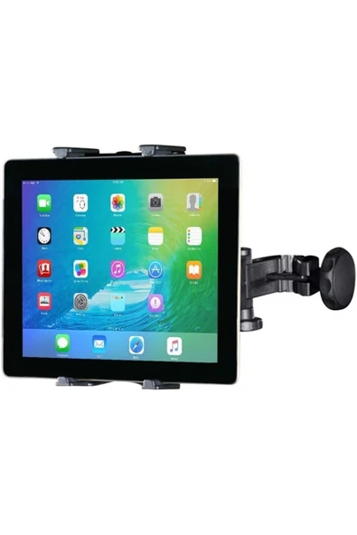 Araç Koltuk Arkası Tablet Tutucu Evrensel Tablet Baş Desteği Esnek 360 Derece Döndürülebilir - 7