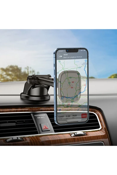 Manyetik Telefon Tutucu Orta konsol 4,5-7 inç Açısı Ayarlanabilir iPhone Uyumlu - 7