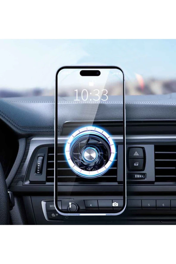 Mıknatıslı Araç İçi Telefon Tutucu Havalandırma Montaj Telefonu 360 Derece Döndürebilir ML216 - Resim 2